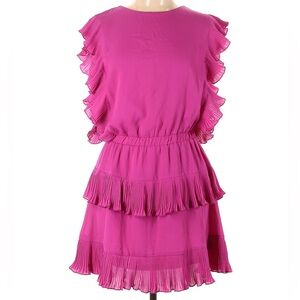 TCEC Pink Ruffle Mini Dress